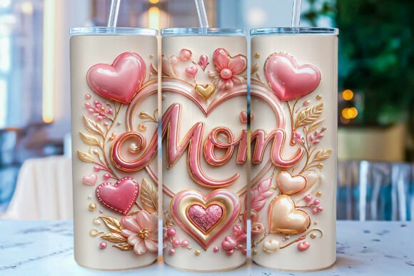3D Inflated Pink Mom Tumbler Wrap: An Evaluation