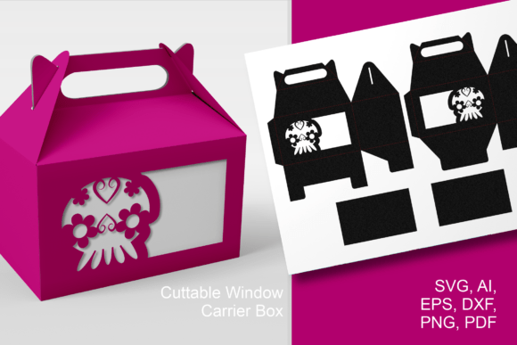 Create Beautiful and Practical Gifts with the Simple Sugar Head Window Gable Favor Box