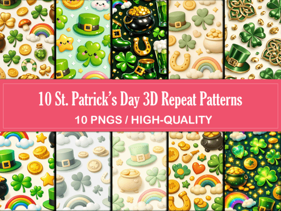Elevating Design: The Significance of 3D Seamless Patterns for St. Patrick's Day