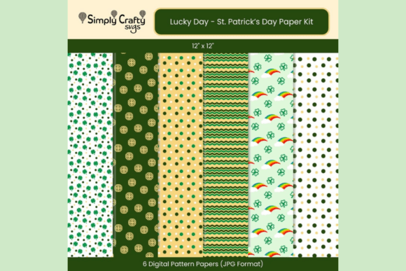 Lucky Day Digital Paper Kit SVG: Elevate Your St. Patrick's Day Projects