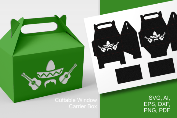 Mexican Fiesta Gable Box SVG: A Creative Party Template