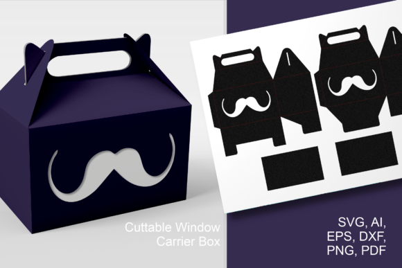 Mustache 3 Gable Window Box: A Practical Template for Creative Packaging