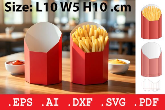 The Design and Practical Advantages of a French Fries Scoop Box