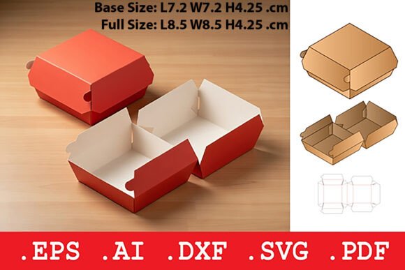 The Hamburger Takeaway Box Template: A Practical Solution for Food Packaging