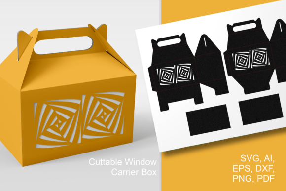 The Op-art Motif X2 Cutout Gable Favor Box: A Design Statement
