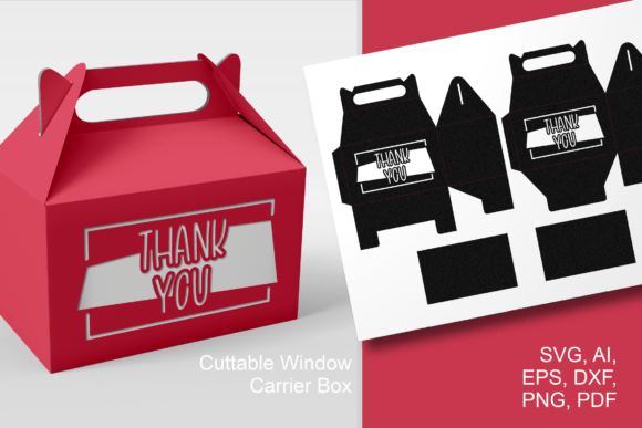The Smooth Tall Thank You 1 Gable Favor Box: A Modern Template for Meaningful Packaging