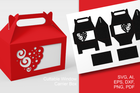 The Swirl N Dots Heart Wide Window Gable Box: A Crafted Final Touch for Personal and Professional Gifting