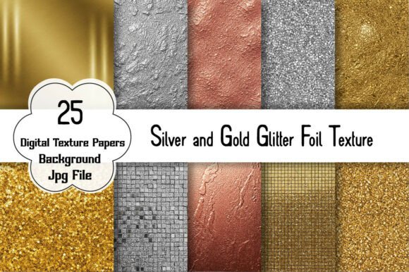 Understanding Silver and Gold Glitter Foil Texture