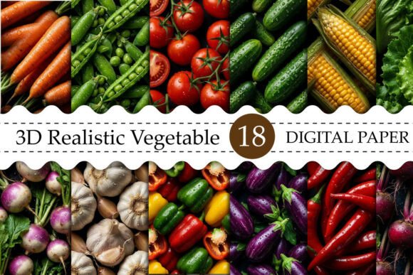 Unlock Creativity: The Versatile World of 3D Realistic Vegetable Seamless Paper